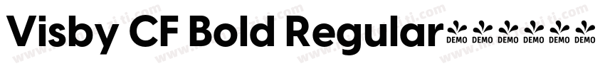Visby CF Bold Regular字体转换